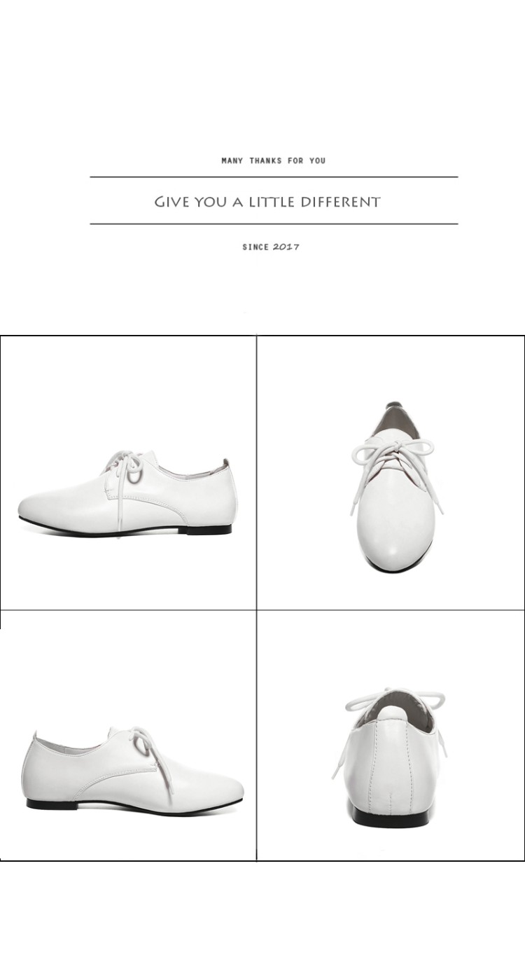 Fashion Flat Shoes for Kids and Teens Lace-Up Round Toe - Image 2